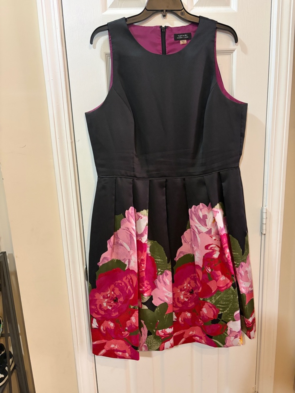 Black Top with flowers bottom